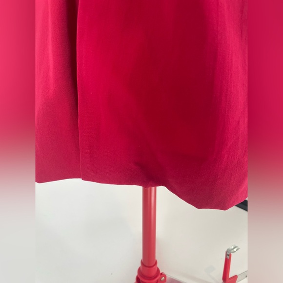 VTG 1980s Cranberry Long Sleeve Wool Shift Midi Dress / Blazer Dress - Picture 16 of 16